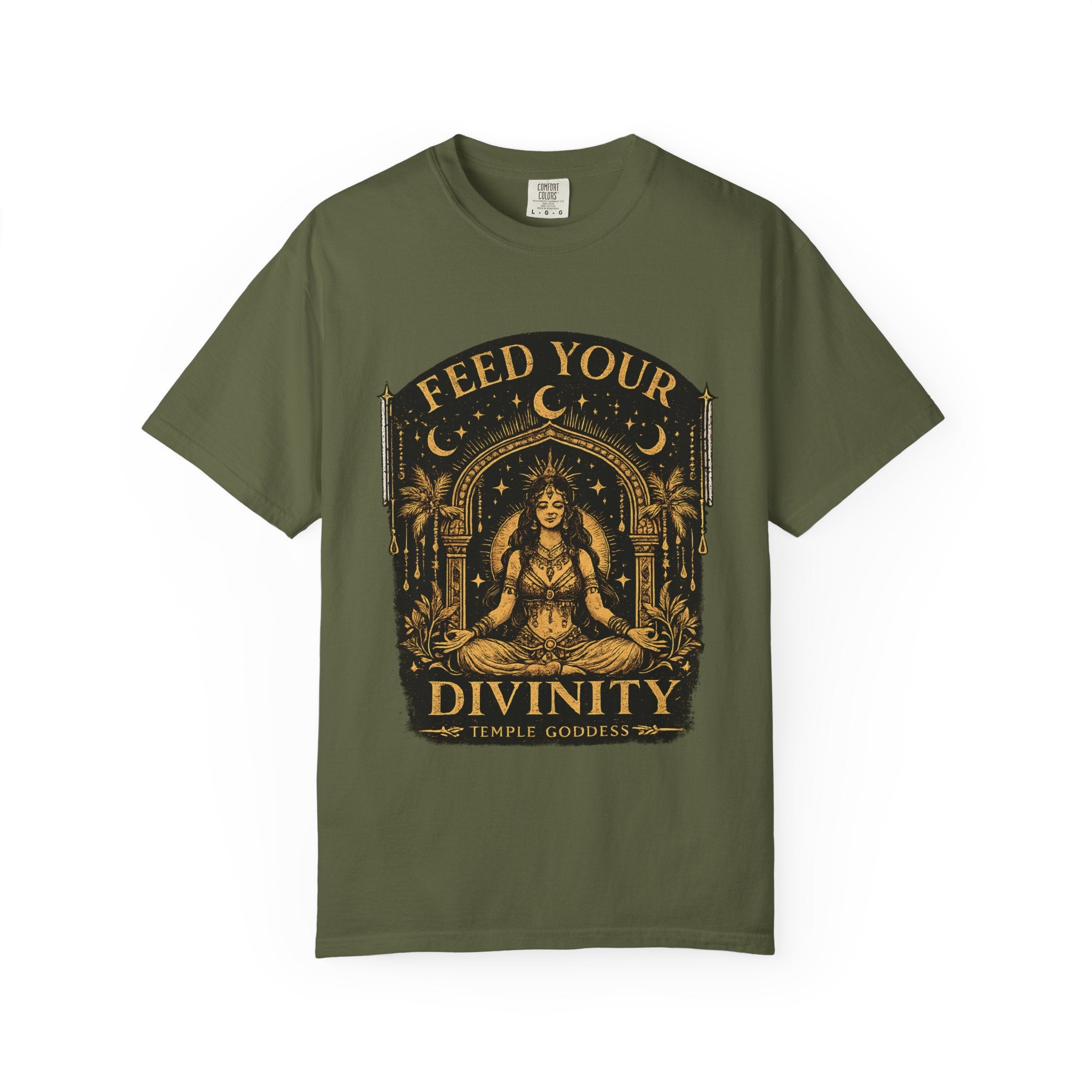 Feed Your Divinity T-Shirt — Temple Goddess Spiritual Graphic Tee