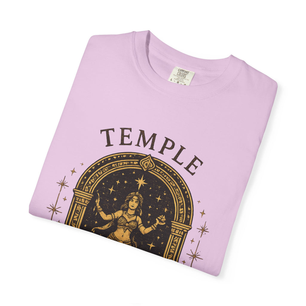 Temple Goddess Cafe Tee — "Good Food is Sacred"
