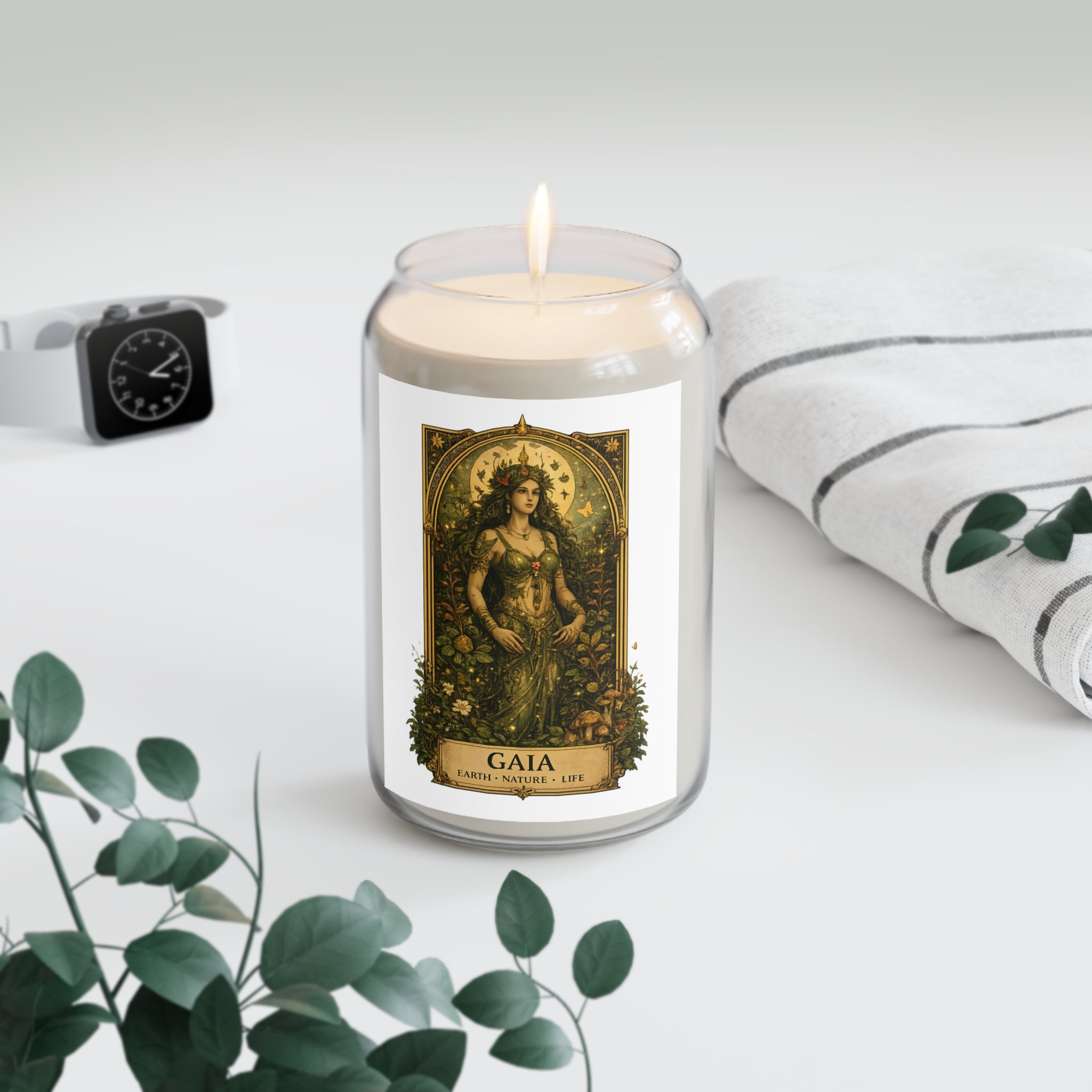 Gaia Scented Soy Candle — 13.75oz Aromatherapy Candle (Earth • Nature • Life)