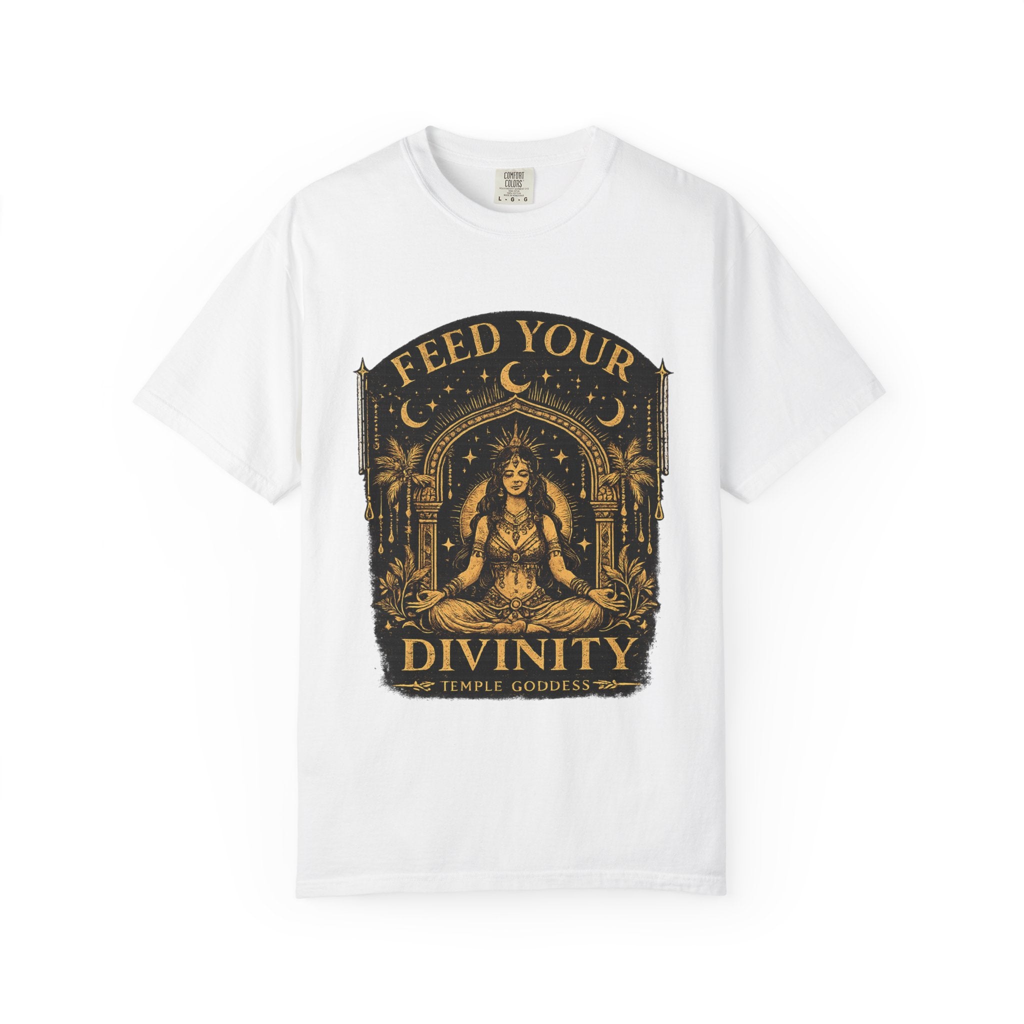 Feed Your Divinity T-Shirt — Temple Goddess Spiritual Graphic Tee