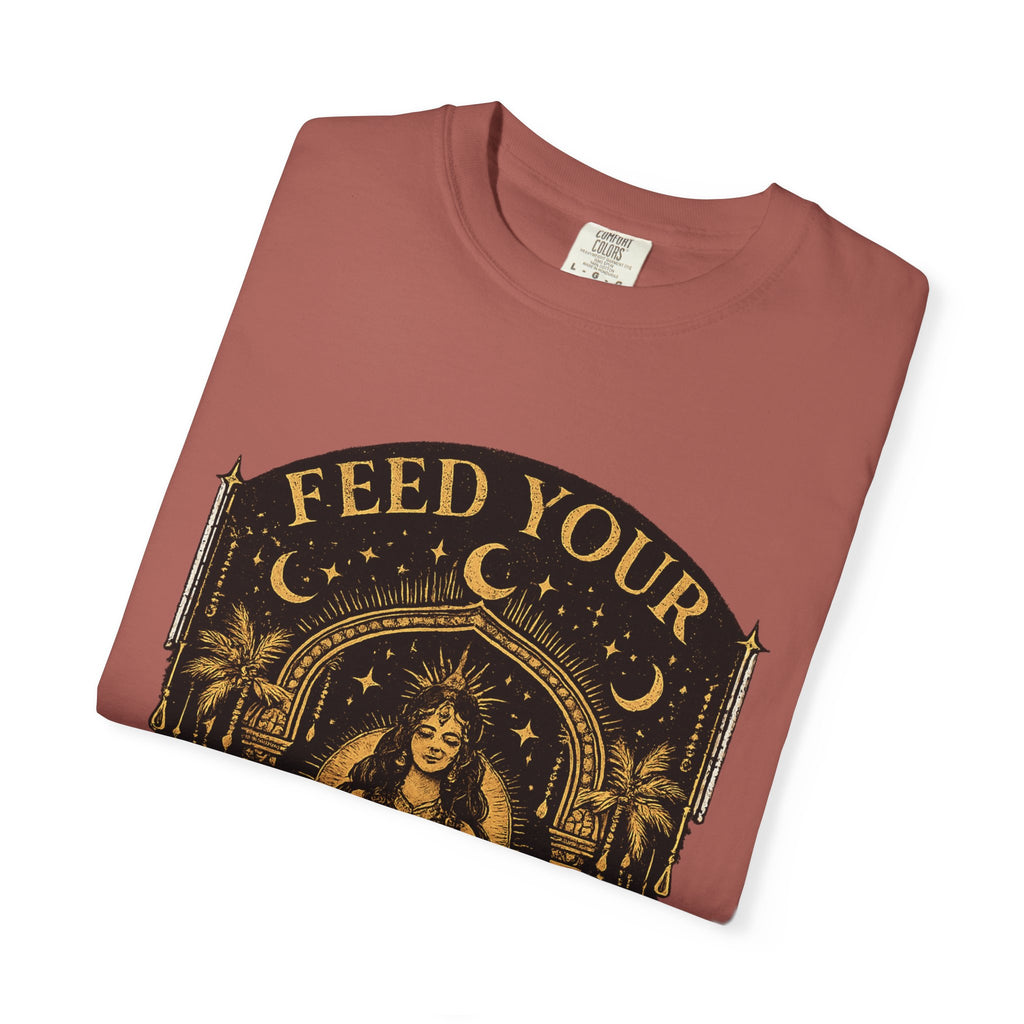 Feed Your Divinity T-Shirt — Temple Goddess Spiritual Graphic Tee