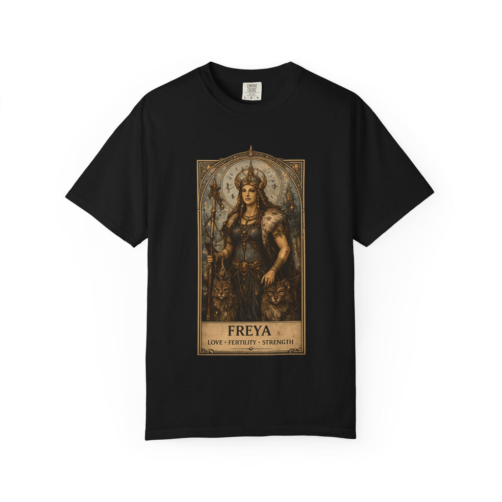 Freya Norse Goddess Art T‑Shirt — Love, Fertility & Strength Graphic Tee
