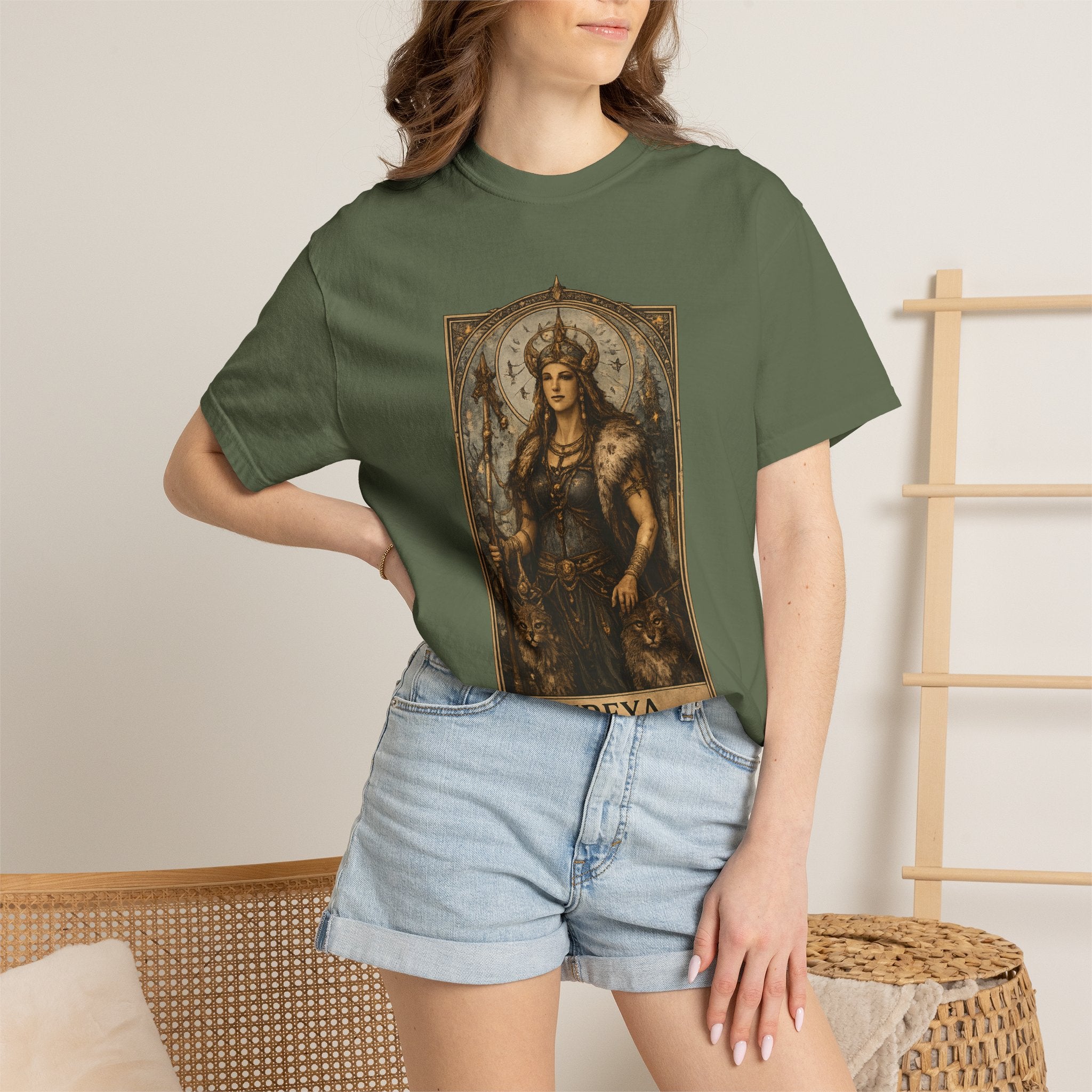Freya Norse Goddess Art T‑Shirt — Love, Fertility & Strength Graphic Tee