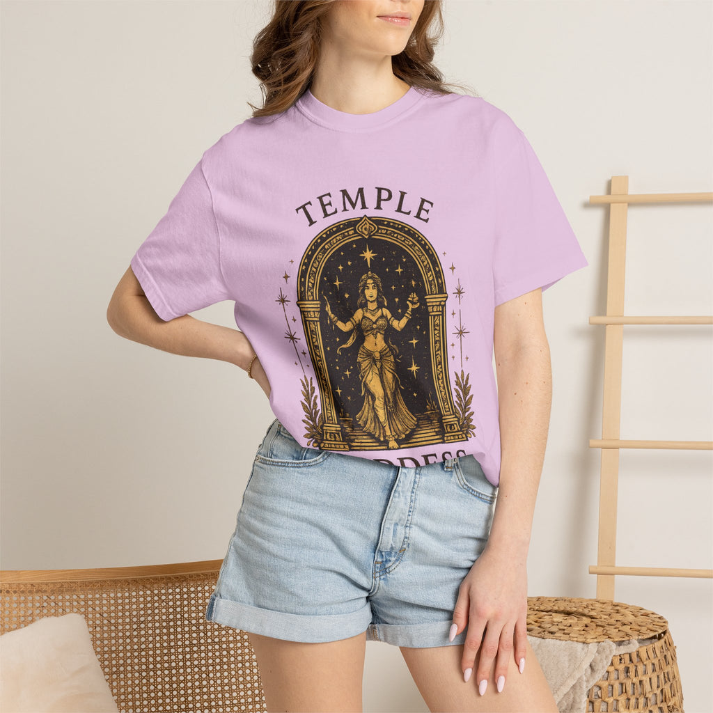 Temple Goddess Cafe Tee — "Good Food is Sacred"