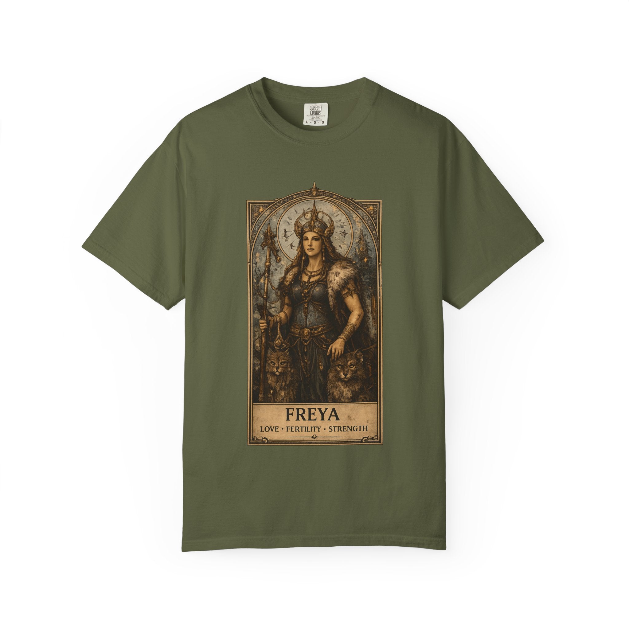 Freya Norse Goddess Art T‑Shirt — Love, Fertility & Strength Graphic Tee