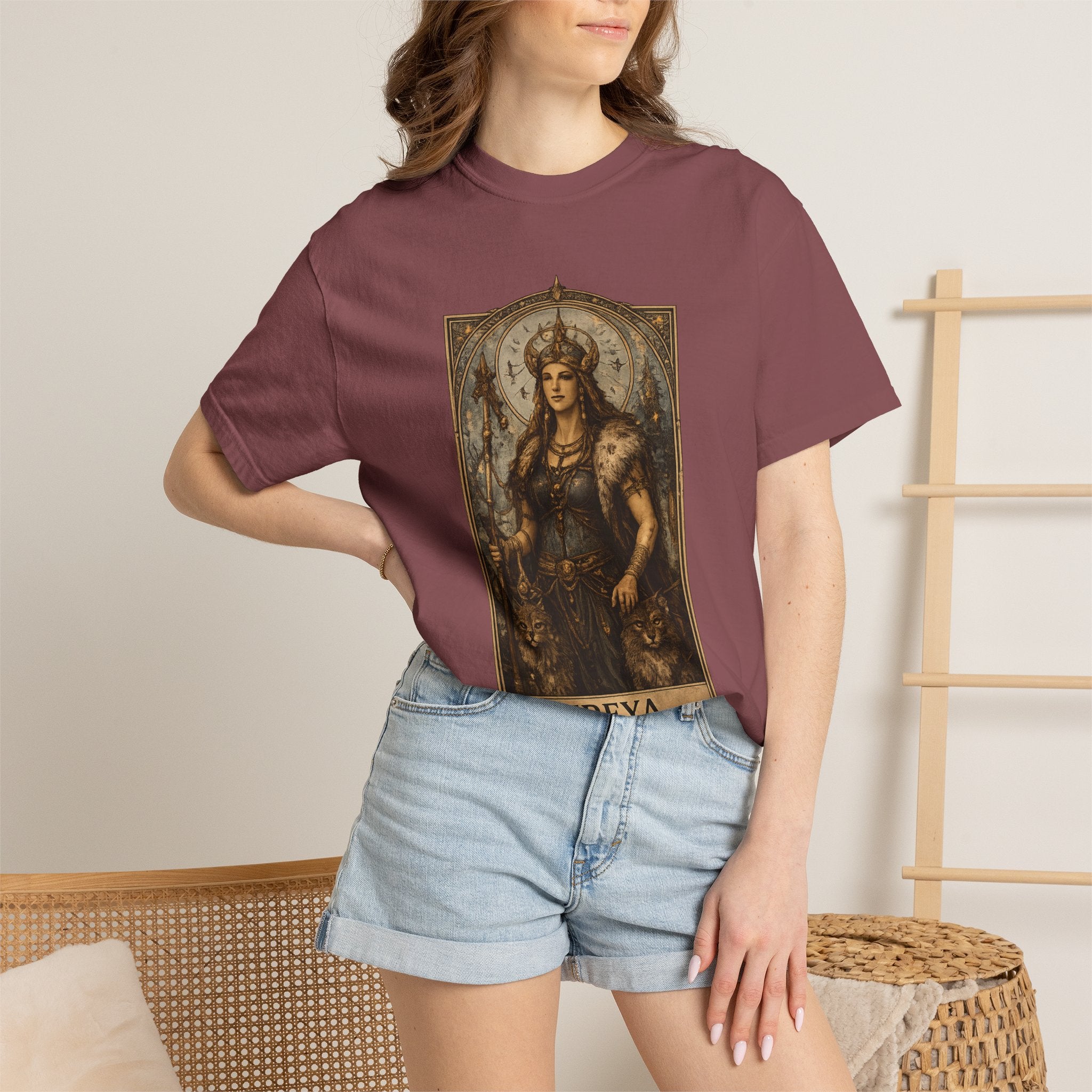 Freya Norse Goddess Art T‑Shirt — Love, Fertility & Strength Graphic Tee