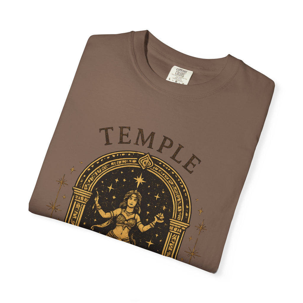 Temple Goddess Cafe Tee — "Good Food is Sacred"
