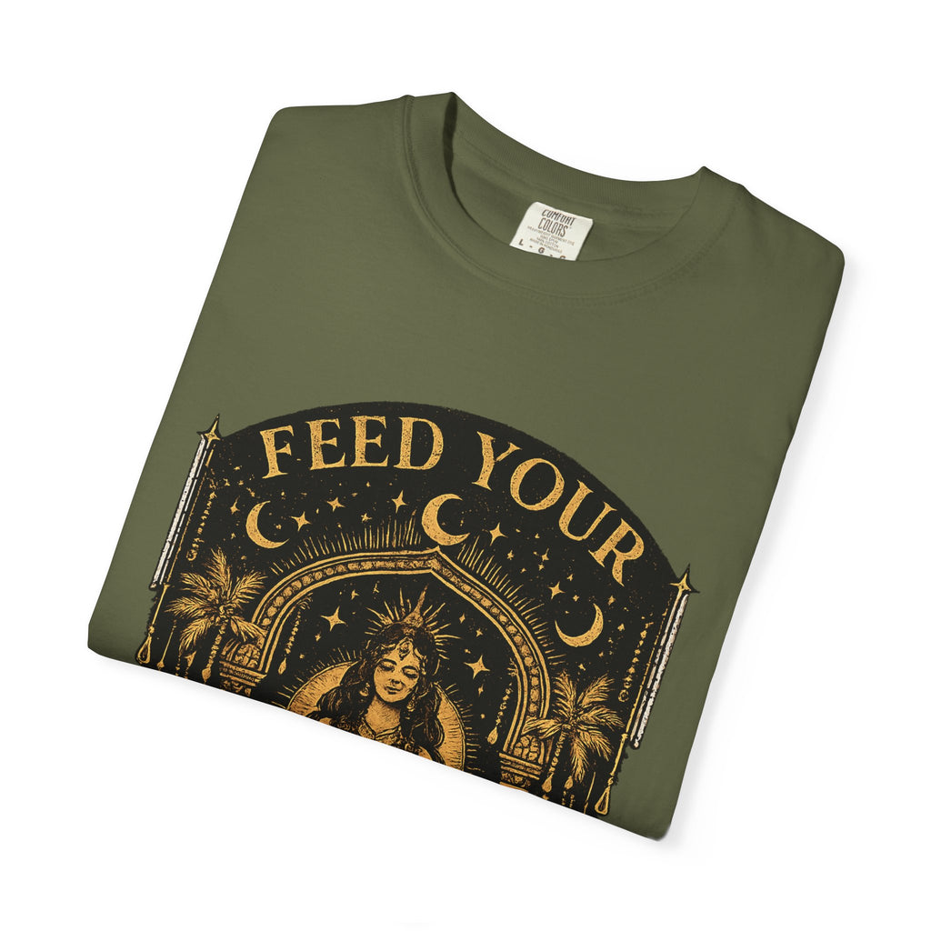 Feed Your Divinity T-Shirt — Temple Goddess Spiritual Graphic Tee