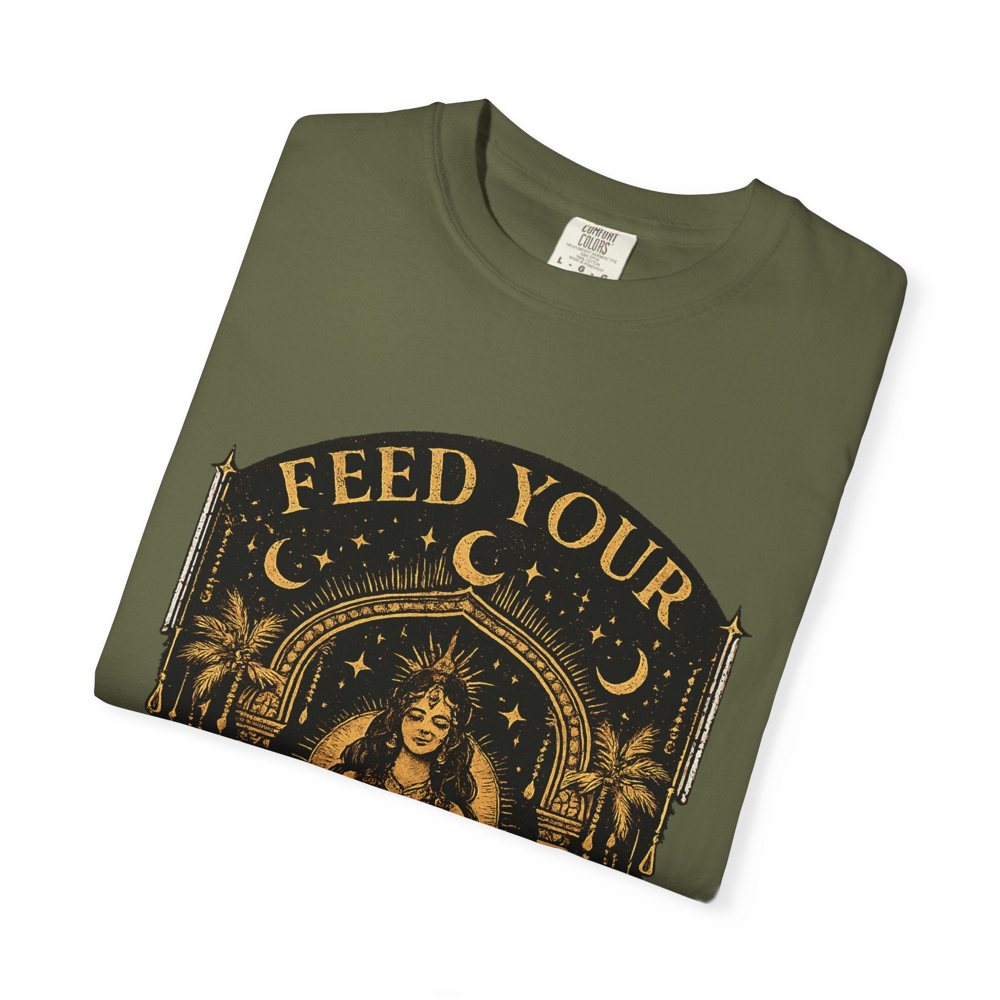 Feed Your Divinity T-Shirt — Temple Goddess Spiritual Graphic Tee