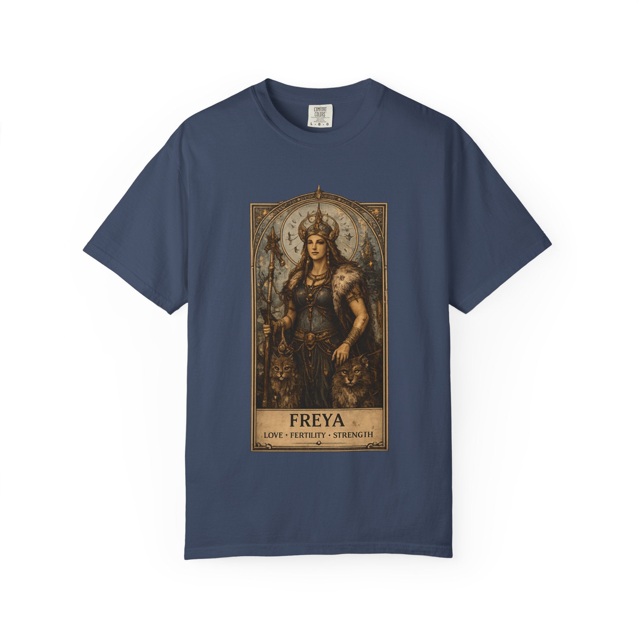 Freya Norse Goddess Art T‑Shirt — Love, Fertility & Strength Graphic Tee