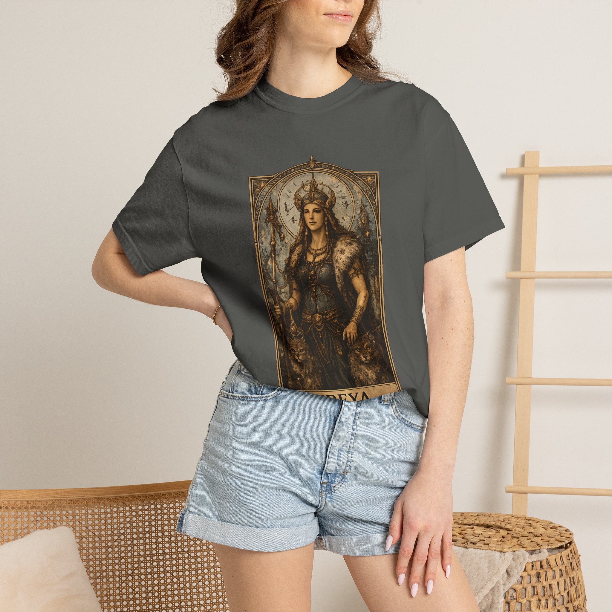 Freya Norse Goddess Art T‑Shirt — Love, Fertility & Strength Graphic Tee