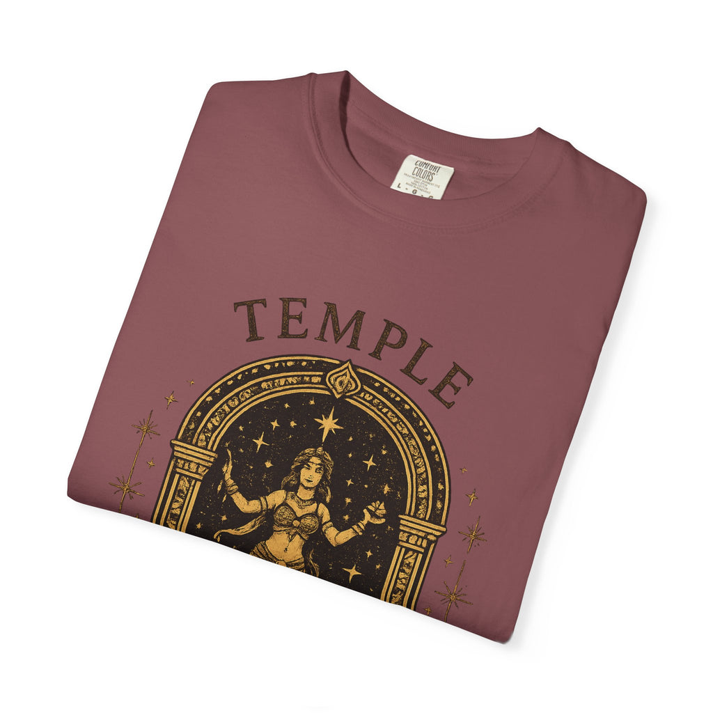 Temple Goddess Cafe Tee — "Good Food is Sacred"