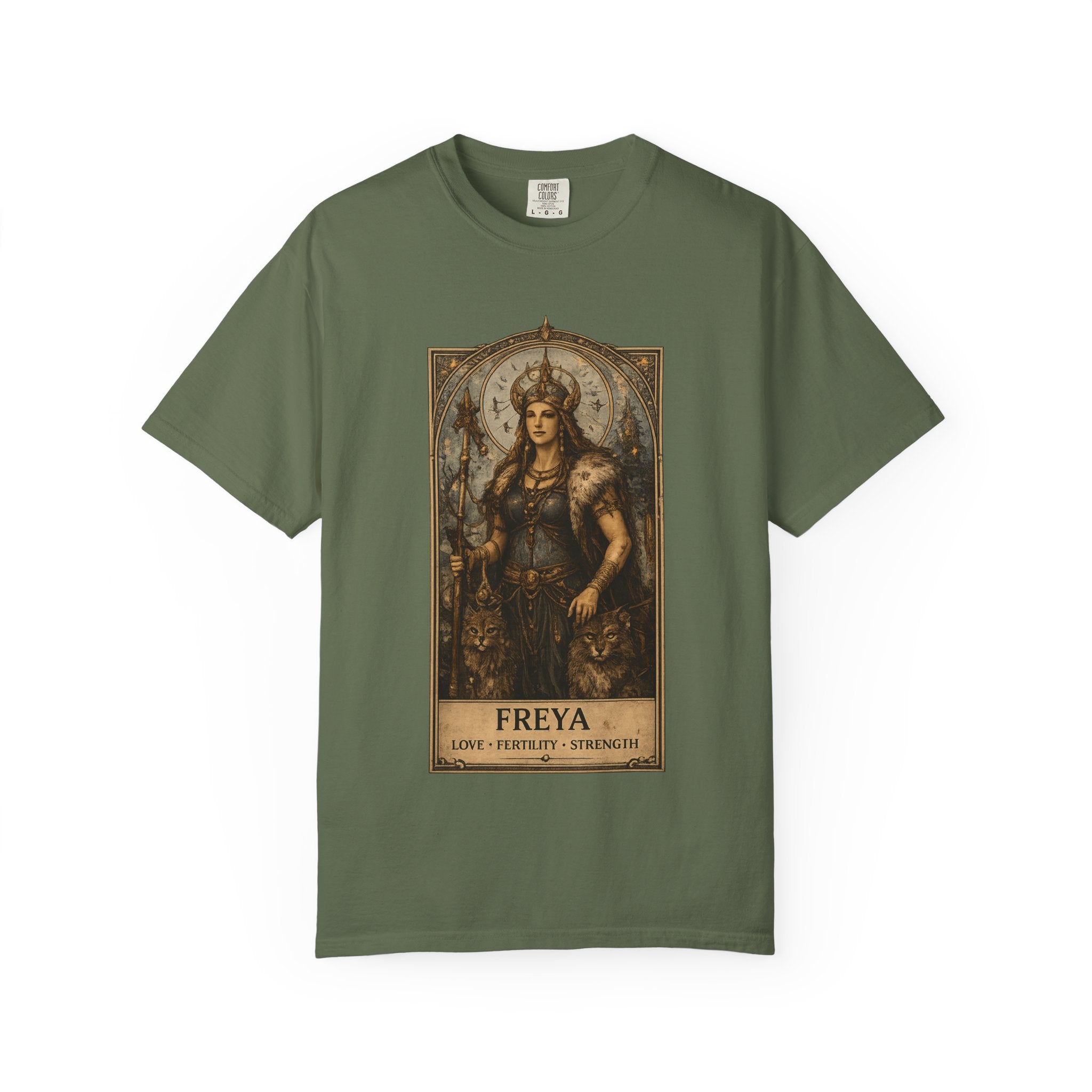 Freya Norse Goddess Art T‑Shirt — Love, Fertility & Strength Graphic Tee
