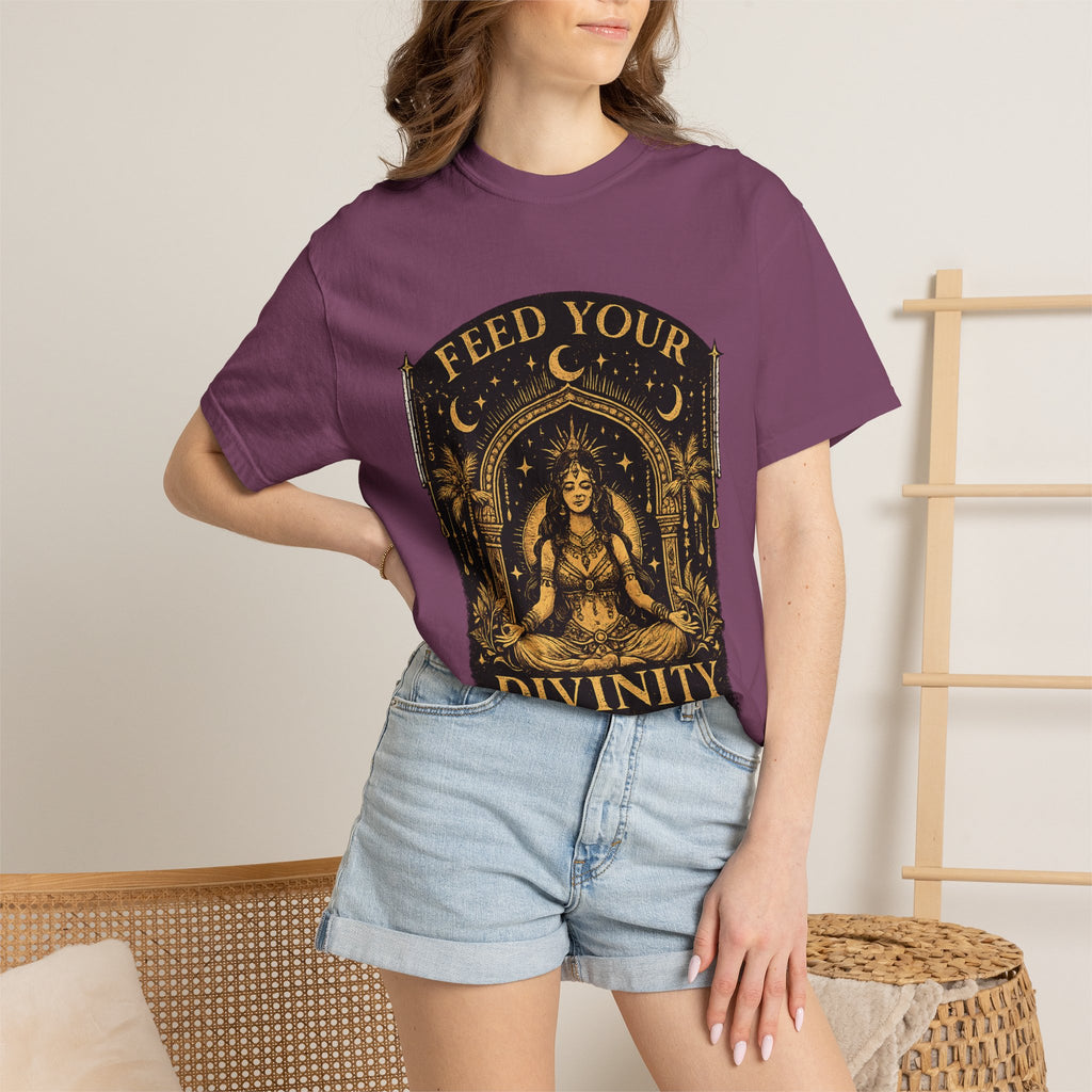 Feed Your Divinity T-Shirt — Temple Goddess Spiritual Graphic Tee