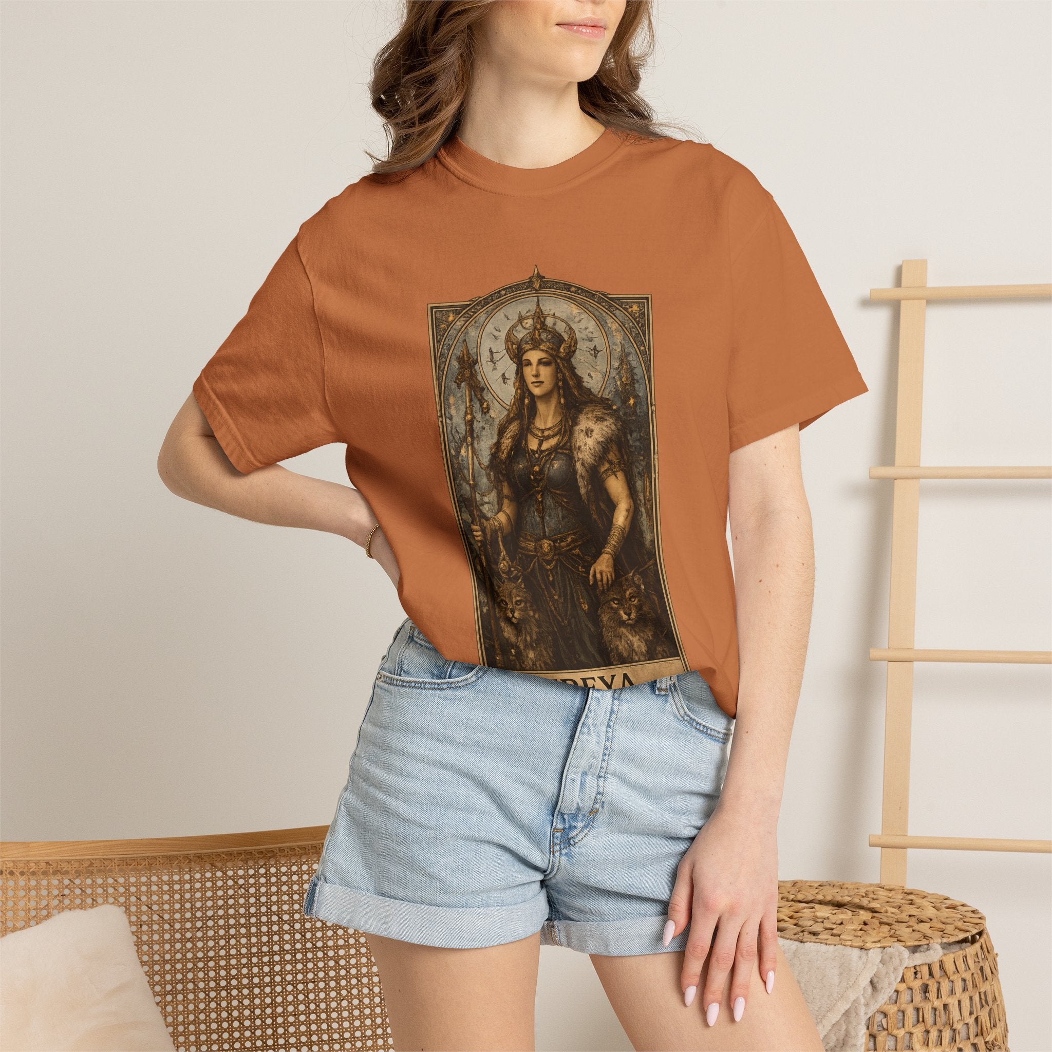 Freya Norse Goddess Art T‑Shirt — Love, Fertility & Strength Graphic Tee