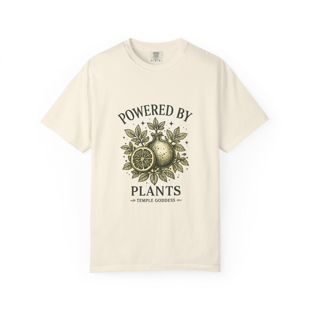 Powered by Plants T-Shirt — Temple Goddess Cafe Graphic Tee
