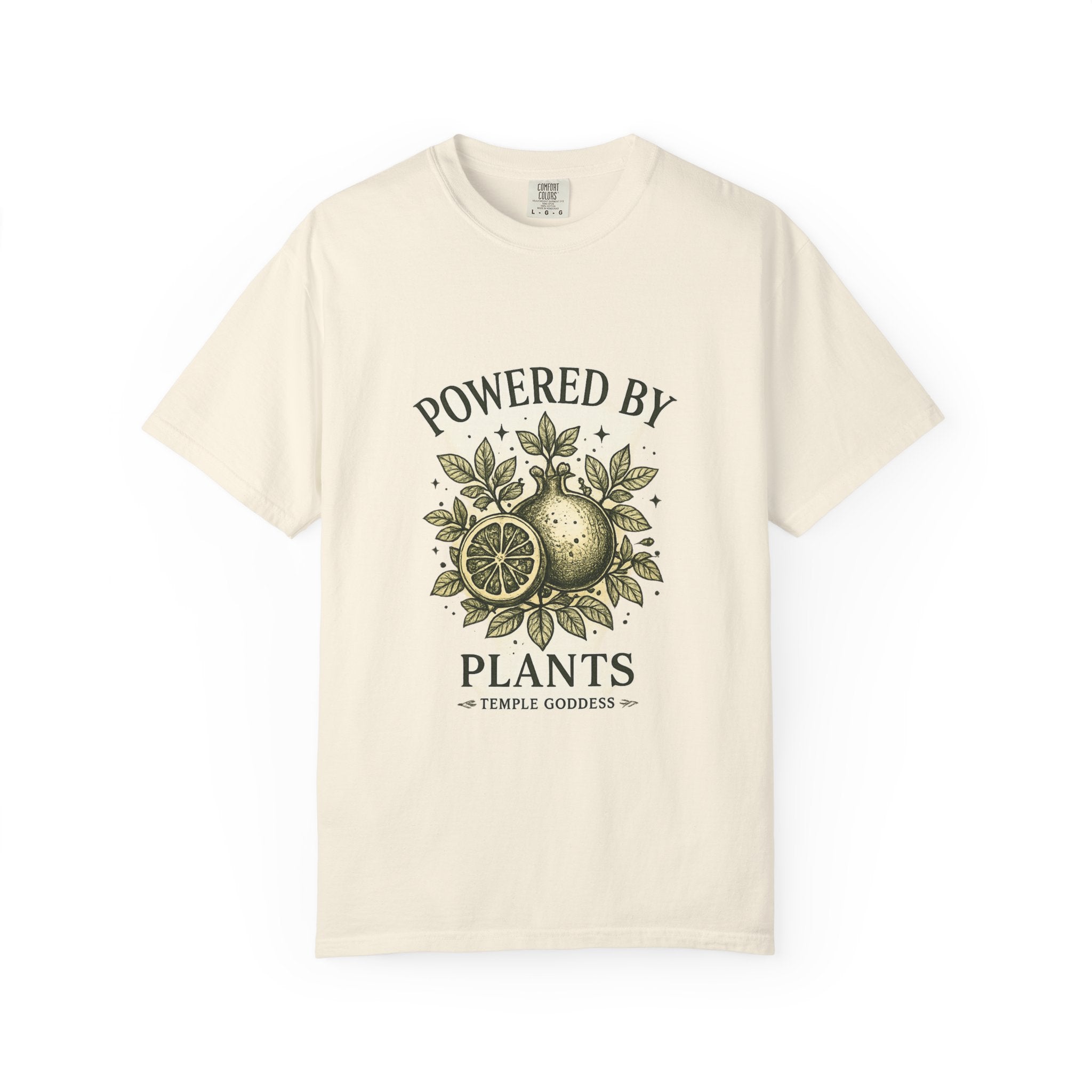 Powered by Plants T-Shirt — Temple Goddess Cafe Graphic Tee