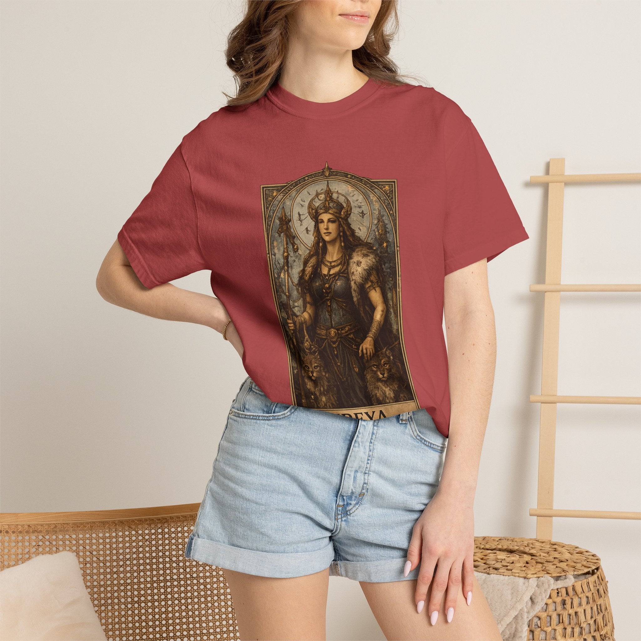 Freya Norse Goddess Art T‑Shirt — Love, Fertility & Strength Graphic Tee