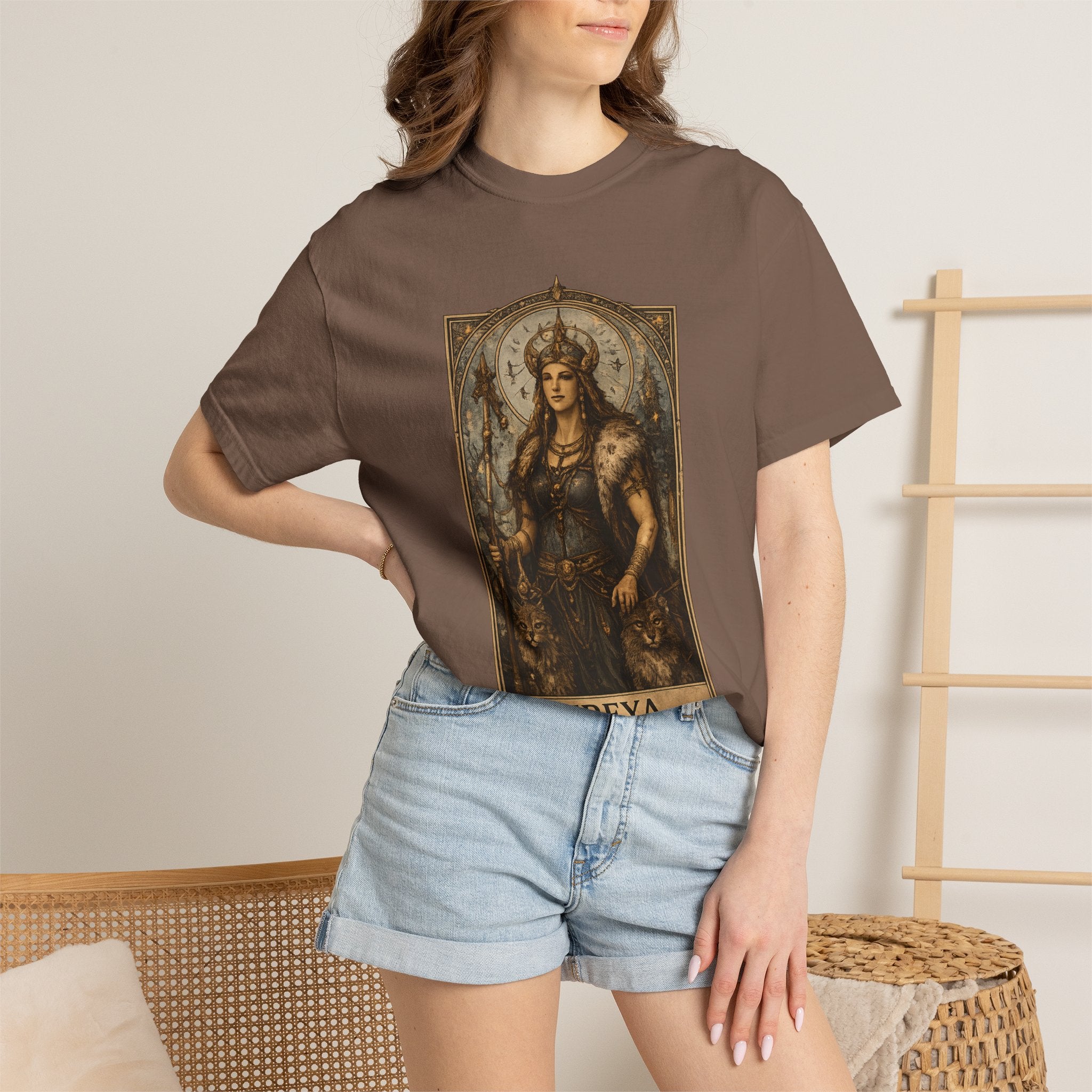 Freya Norse Goddess Art T‑Shirt — Love, Fertility & Strength Graphic Tee