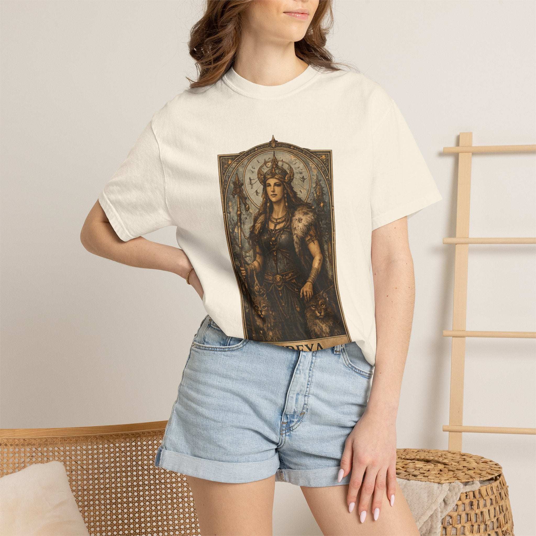 Freya Norse Goddess Art T‑Shirt — Love, Fertility & Strength Graphic Tee