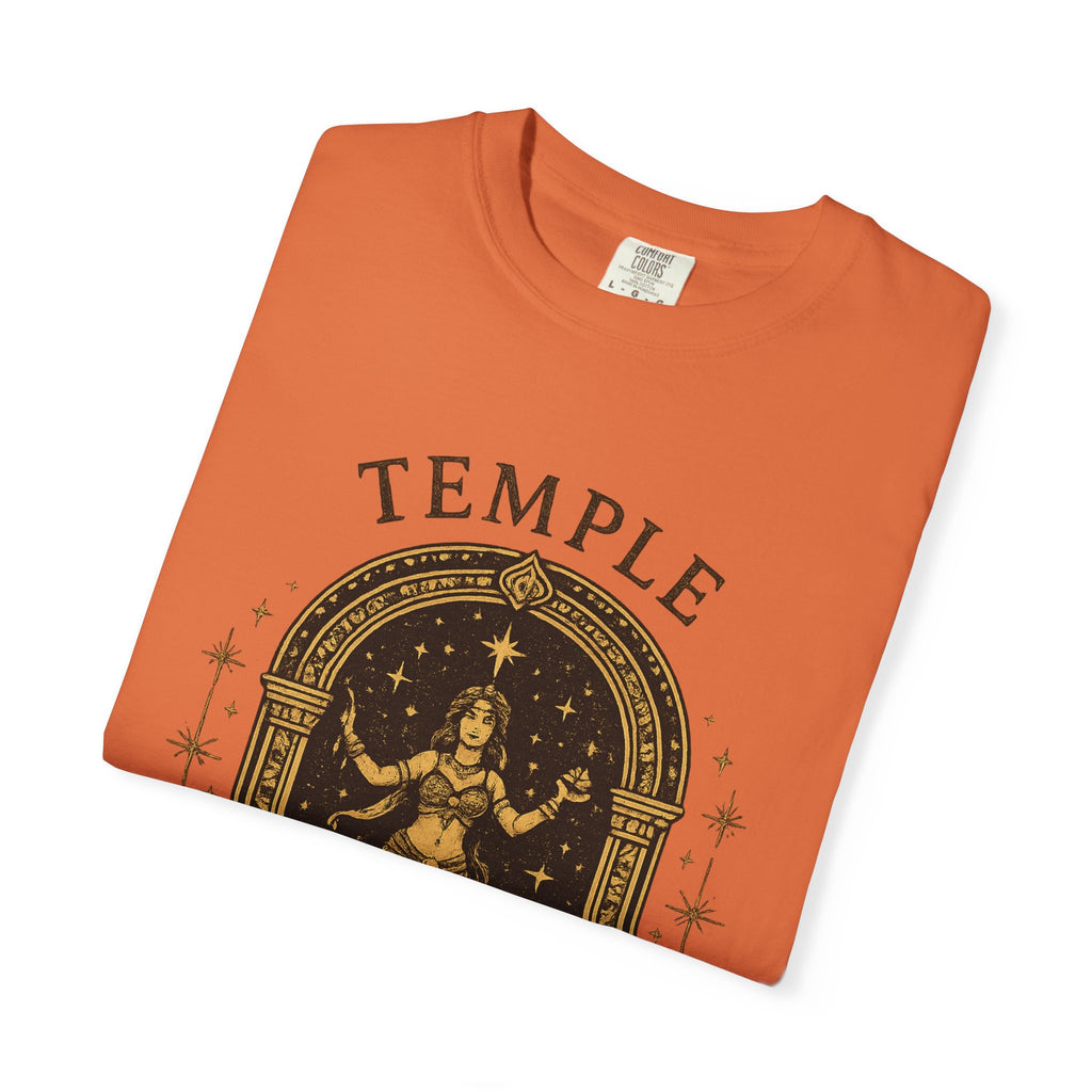 Temple Goddess Cafe Tee — "Good Food is Sacred"