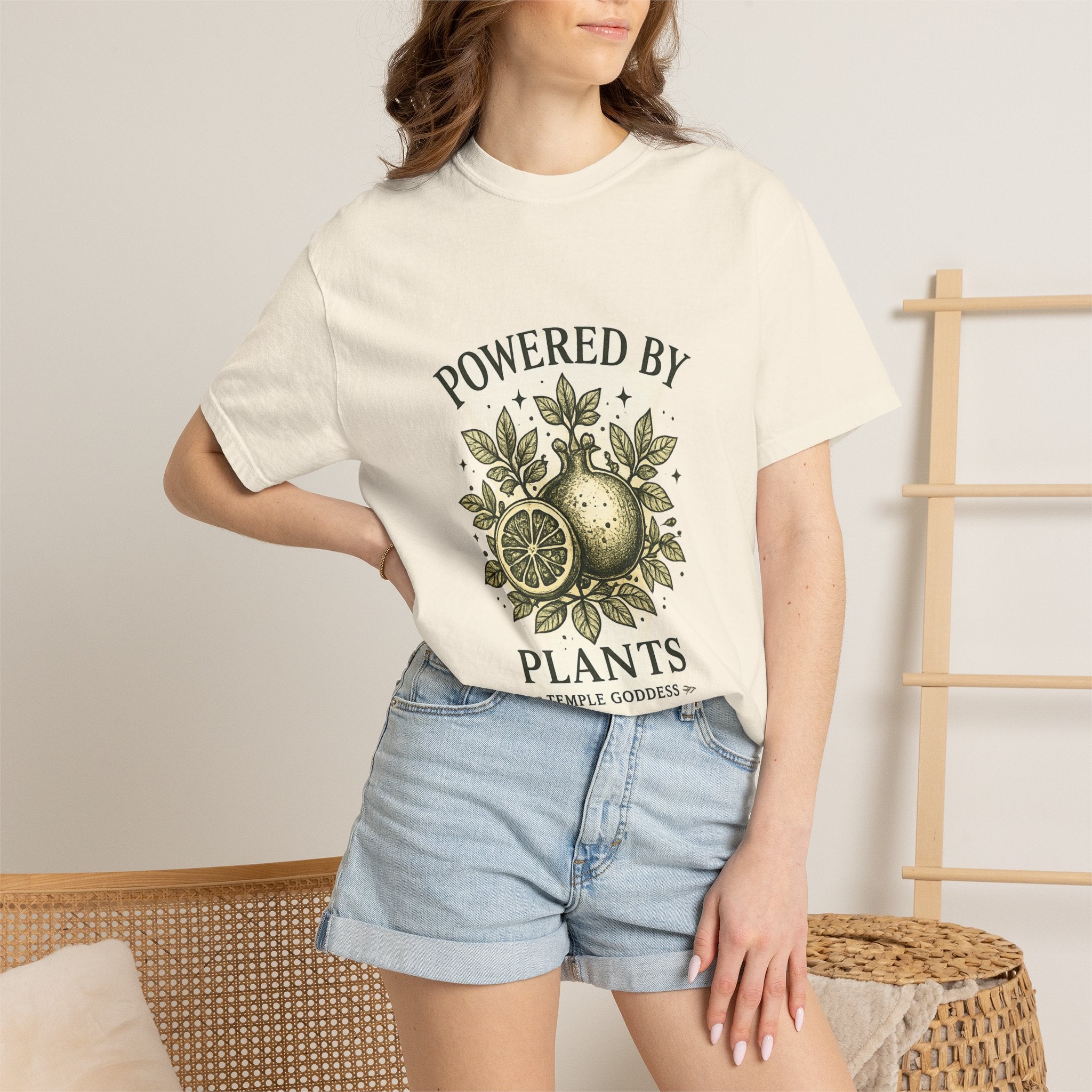 Powered by Plants T-Shirt — Temple Goddess Cafe Graphic Tee