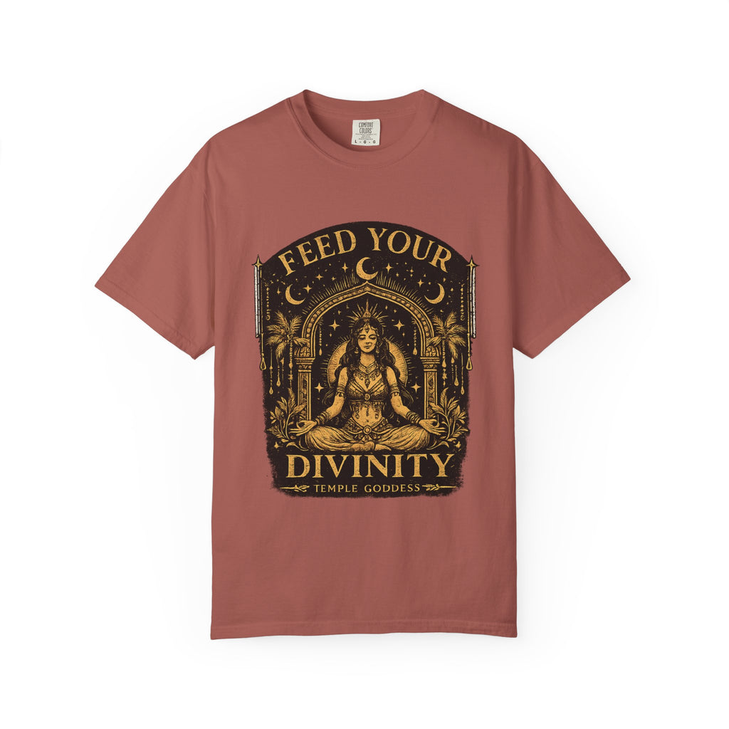 Feed Your Divinity T-Shirt — Temple Goddess Spiritual Graphic Tee