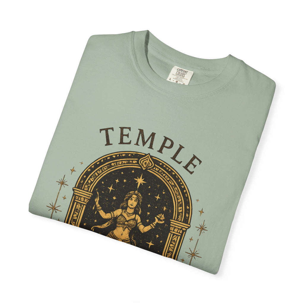 Temple Goddess Cafe Tee — "Good Food is Sacred"
