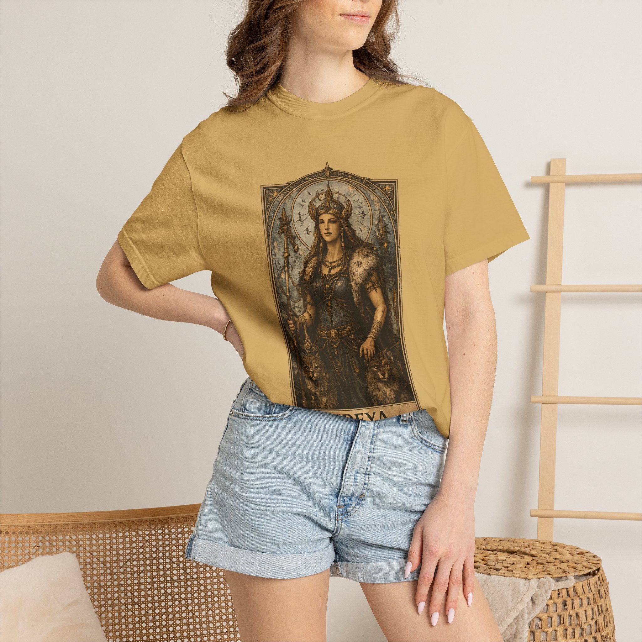 Freya Norse Goddess Art T‑Shirt — Love, Fertility & Strength Graphic Tee