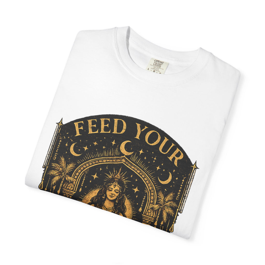 Feed Your Divinity T-Shirt — Temple Goddess Spiritual Graphic Tee