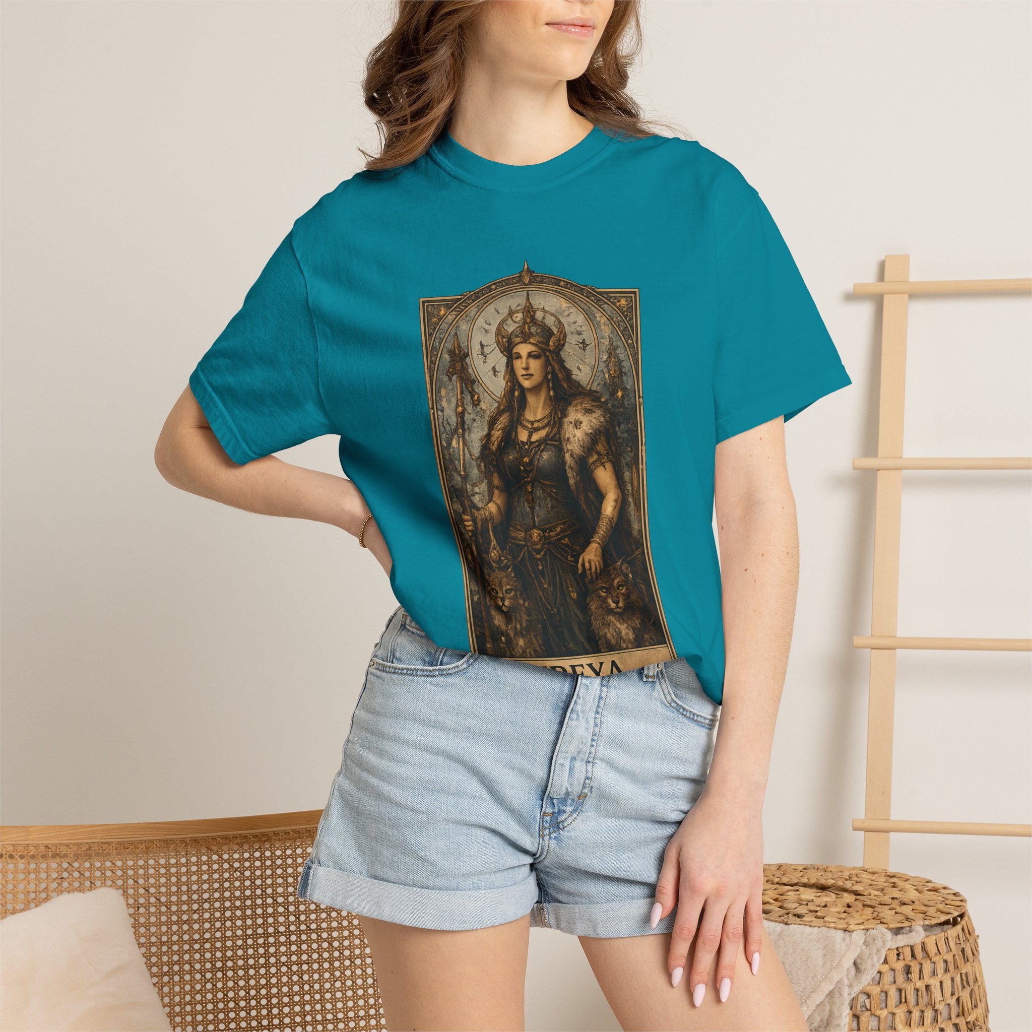 Freya Norse Goddess Art T‑Shirt — Love, Fertility & Strength Graphic Tee
