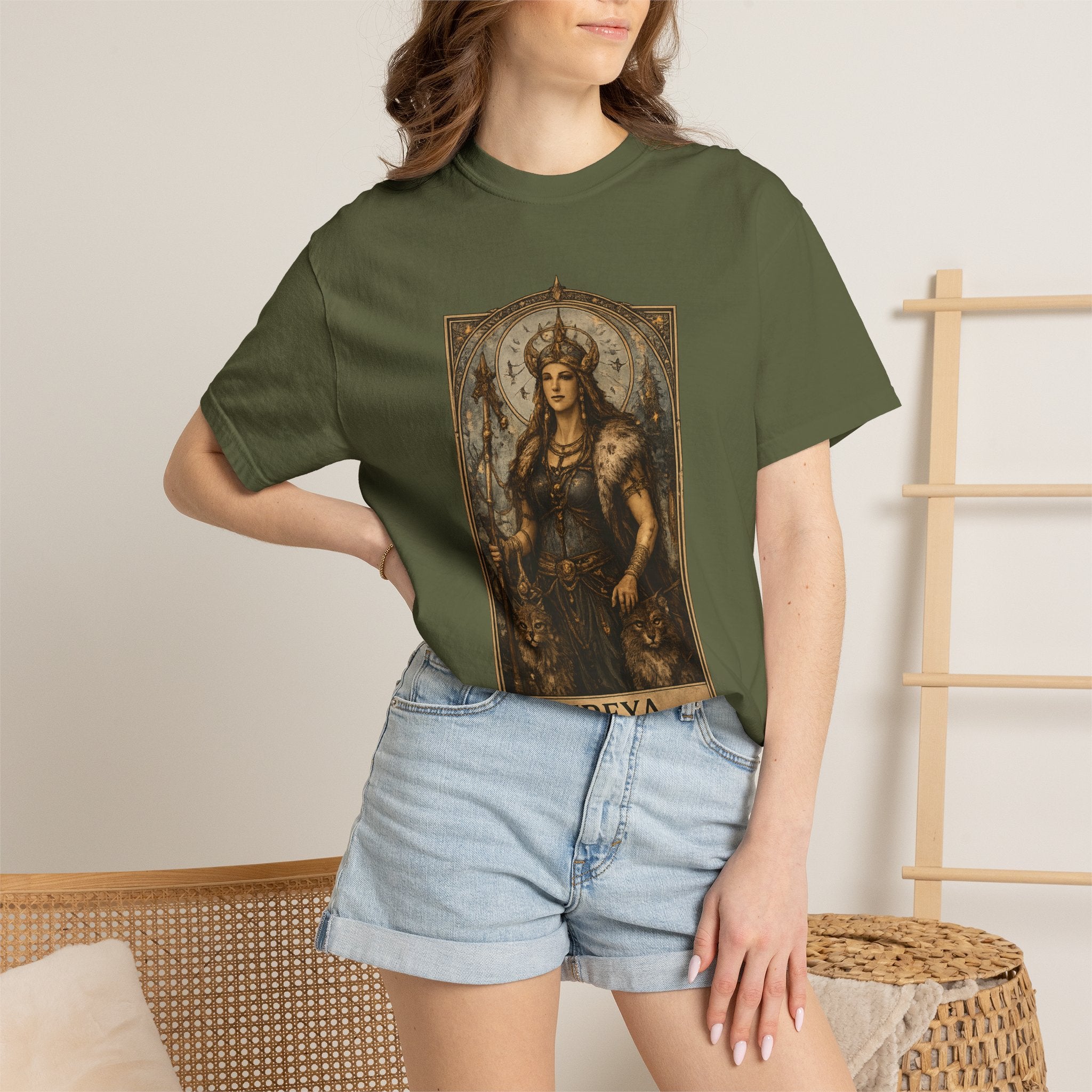 Freya Norse Goddess Art T‑Shirt — Love, Fertility & Strength Graphic Tee