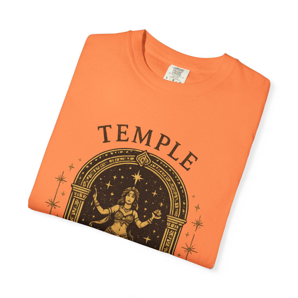 Temple Goddess Cafe Tee — "Good Food is Sacred"